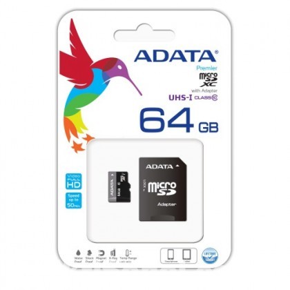 Adata Geunine 64GB Micro SD Class-10 Memory Card Adapter